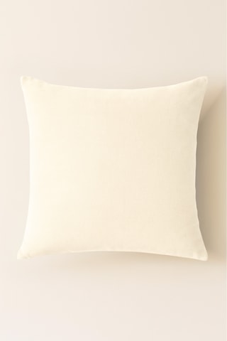 Luna Serisi Kadife Dokulu Kırlent Kılıfı 30 X 50 Cm - Krem
