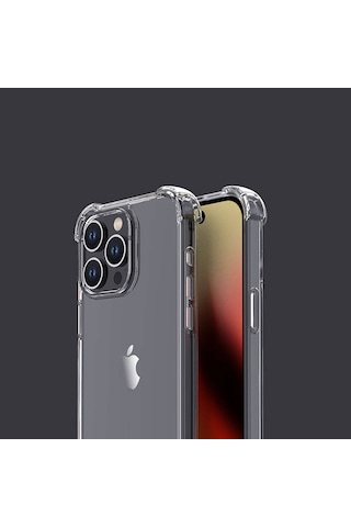 Apple iPhone 15 Pro Max Uyumlu Nitro Anti Shock Silikon-renksiz Renksiz Renksiz