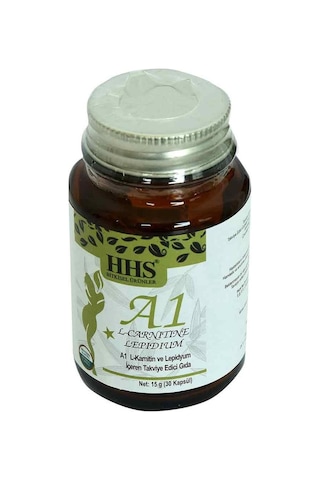 Hhs A1 L-Carnitine Lepidium Bitkisel 30 Kapsül