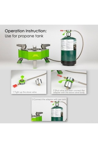 Bloomnest Gaz Tankı Adaptörü Propan Ocak Adaptörü 2 Adet Gümüş Kaplı Aksesuar Gümüş Gümüş