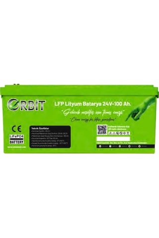Orbit 24v 100ah Lifepo4 Marin Bluetooth Lityum Akü