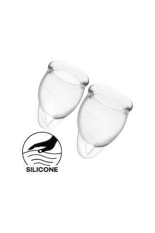 Satisfyer Feel Confident Menstrual Cup Transparent