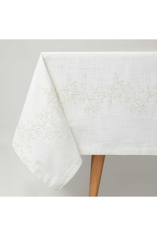 Linens Magnolia 150x300 Cm Masa Örtüsü Naturel Gold Çok Renkli
