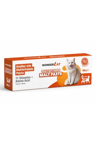 Wondercat Multivitamin Malt Kedi Macunu 100 Gr