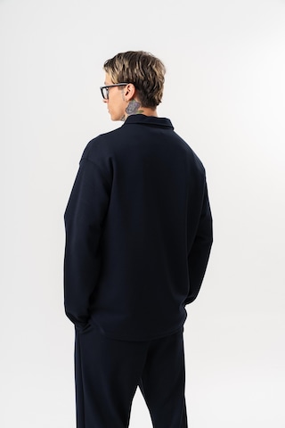 Respire Erkek Yarım Fermuarlı Modal Sweatshirt Lacivert