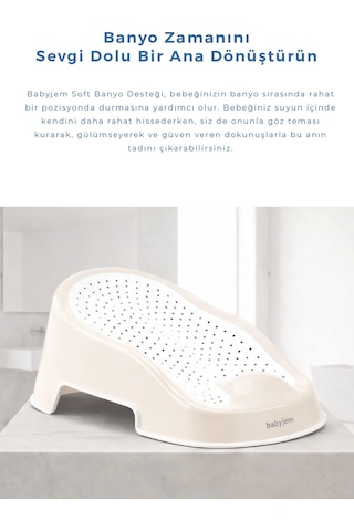 Babyjem Soft Banyo Desteği Bebek Yıkama Yardımcısı Kum Beji