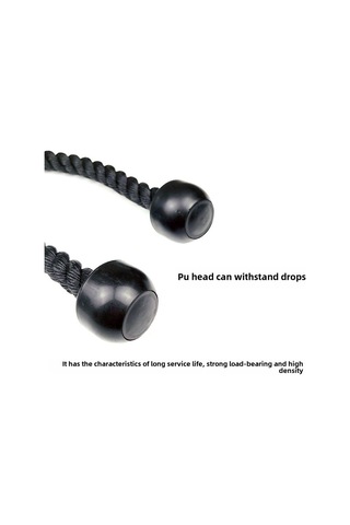 Reedark Fitness Salonu İçin Nylon İki Kollü Egzersiz Kordonu - 70cm Siyah, Bisep-trisep Egzersizleri, Ticari Kalite, Dayanıklı Malzeme Çok Renkli