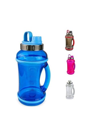 70 Oz Spor Su Şişesi, Bükülme Kapağı, Mavi Şişe Sızıntılı Su Sürahileri Mavi