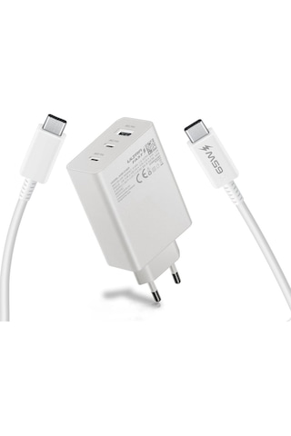Zuidid CH65 65W 2 PD + 1 USB Çıkışlı Ultra Hızlı Şarj Cihazı + PD Kablo