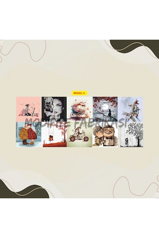 Dekoratif Priz Kaplama Folyosu - Uv Baskılı- Tüm Tekli Anahtar M4 Çok Renkli