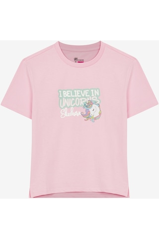 Skechers Graphic Tee G Short Sleeve Büyük Kız Çocuk Pembe Takım Sk241034-621