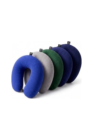 Ergonomik Boyun Ve Seyahat Yastığı Yumuşak Silikon Dolgulu, Çıtçıtlı Ve Yıkanabilir U Yastık Uçak, Araba, Otobüs, Ofis Ve Uzun Yolculuklar İçin Konforlu Boyun Desteği