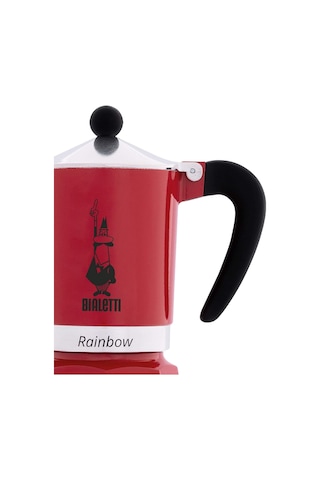 Bialetti Moka Pot Rainbow 6 Cup Kırmızı