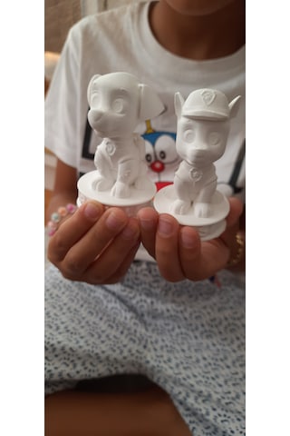 Paw Patrol 4'lü Set Taş Biblo Çocuk Boyama Etkinliği