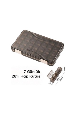 7 Günlük 28 Gözlü Haftalık Kutusu Hap Düzenleyici Su Geçirmez Pp Silikon Mh-hs8233-0923