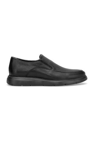 Elit Btrg1751-1 Erkek Hakiki Deri Casual Ayakkabı Siyah Siyah