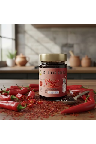 400 Gr %65 Meyveli Doğal Acı Biber Reçeli