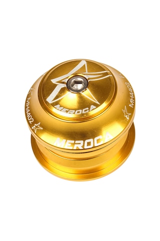 Vkemall Mtb 44mm İç Gövde Düz Boru Faresi Kolu, Ultra Hafif Alüminyum, Tamamen Kapalı Çelik Rolmeler, Sarı Renk Turuncu