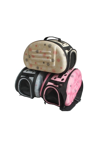 Taşınabilir Kediler Çanta Katlanabilir Seyahat Çantası Köpek Taşıma Mesh Omuz Pet Çanta Krem Renk