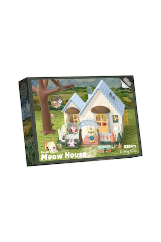 Dıy Sesli Işıklı Kedi Evi - 538 Parça