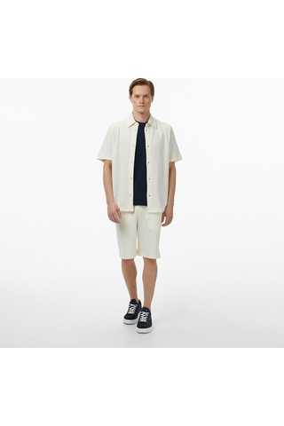 Nautica Erkek Krem Regular Fit Kısa Kollu Gömlekdüzw55521t
