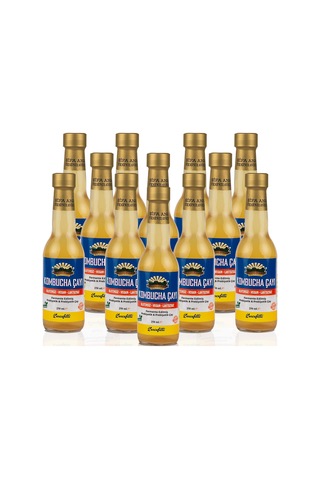 12 Adet Zencefilli Kombucha 250ml. Cam Şişede 12 Adet Zencefilli Kombucha 250ml. Cam Şişede