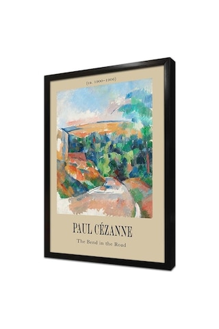 Paul Cezzane Eserleri Üçlü Çerçeveli Mdf Tablo Seti-174298