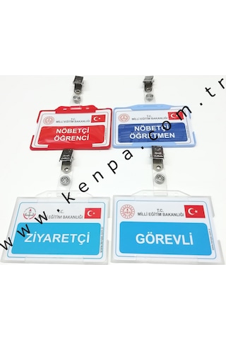 Nöbetçi Öğrenci Kartı Klipsli Pvc Sert Plastik N11.43231
