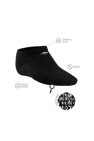 Bonny Silver Koku Yapmayan Patik Gümüş Çorap 3'lü Paket Karışık