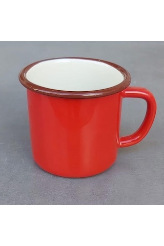Emaye Kupa Kırmızı Kırmızı