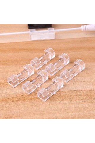 20 Adet Ayarlanabilir Kablo Tutucu, Kendinden Yapışkanlı Kablo Tutucular