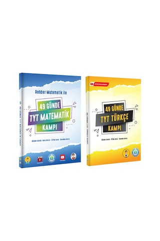 49 Günde Tyt Rehber Matematik Kampı Ve 49 Günde Tyt Türkçe Kampı 2 Li Set