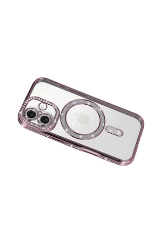 Apple, Uyumlu iPhone 17 Joke Simli Magneticsafe Kılıf Pembe