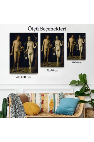 Çerçeveli Albrecht Dürer - Adem İle Havva Tablo - Adam And Eve-8053