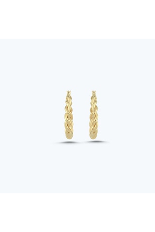 Altınbaş Altın Halka Küpe Akp0254-y-25977-20mm Çok Renkli