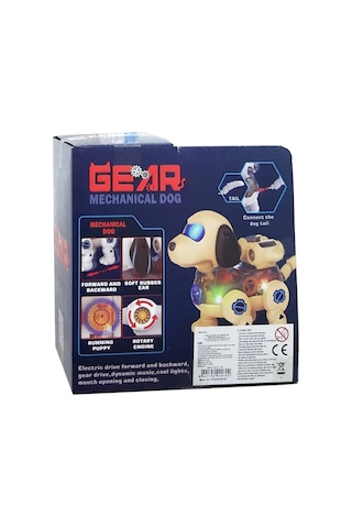 Işıklı Köpek Robot 20 Cm Şeffaf Köpek