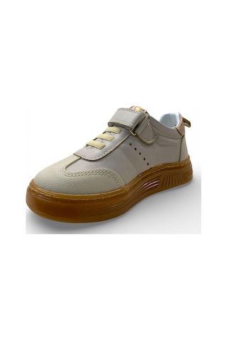 Tuğba Ortopedi 271 Çocuk Okul Öncesi Deri Sneaker Krem