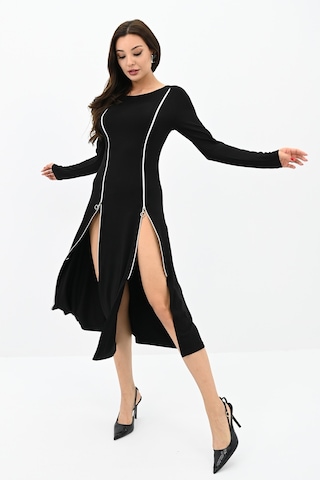 Kadın Fermuar Detaylı Elbise 5198-24 001