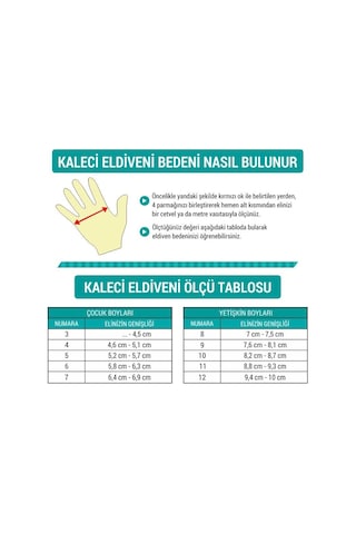 Busso Arena Kaleci Eldiveni 7-8-9-10-11