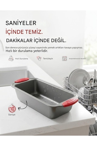Profesyonel Baton Ekmek Ve Kek Kalıbı - Yapışmaz Karbon Çelik Granit Kaplama Fırın Kabı, Isıya Dayanıklı D Çok Renkli