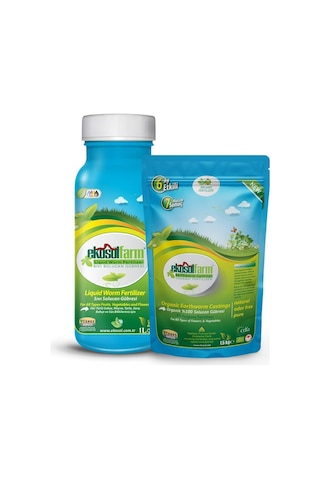 Ekosol Farm 1 L Sıvı Solucan Gübresi + 1.5 KG Hobi Katı Gübre