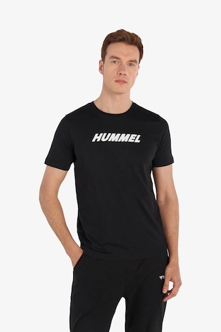 Hummel Hmlelemental Logo Cotton Tee Erkek Siyah T-shirt 911947-2001 Siyah