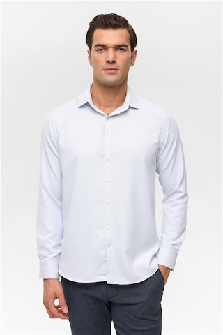 Taş Slim Armürlü Klasik Yaka Gömlek Taş