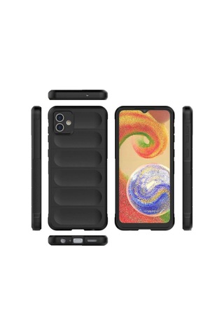 Samsung Galaxy A04 Kılıf Optimum Silikon - Siyah