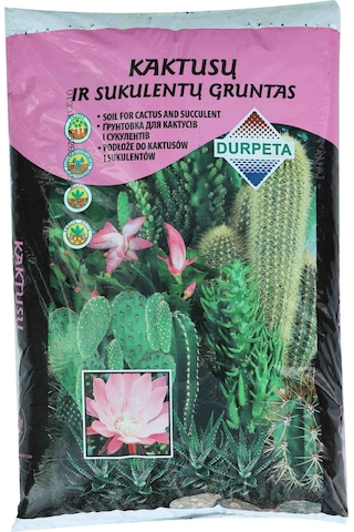Soil For Cactus - Kaktüsler İçin Özel Torf Dikim Karışımı - 10 Litre 10 L
