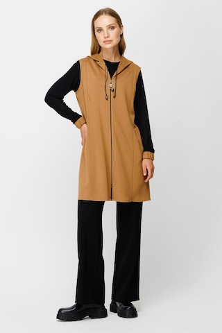 Esswaap Oysh Kumaş Yelekli İç Dış Takım Camel-camel Camel