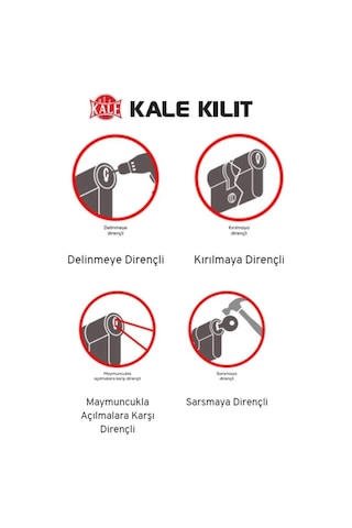 Kale 164 Cec Silindir Kilit Yüksek Güvenlikli Kapı Göbeği Diğer