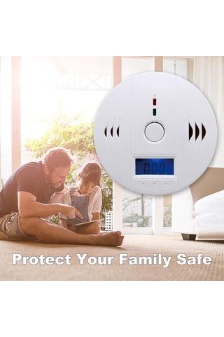 Kosona Kabine Ve Ev Seviyelerinde Kullanıma Uygun Dijital Ekranlı, Pilli Karbon Monoksit Alarmı Co Tespit Cihazı