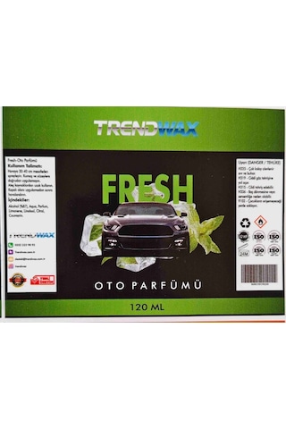 Trendwax Fresh Oto Parfümü 120ml