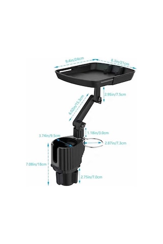 Ardemix C003 2 İn 1 Araç Bardak Tutucu-siyah